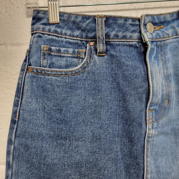 Pacsun Split Denim Mini Skirt 23 - Picture 4 of 9